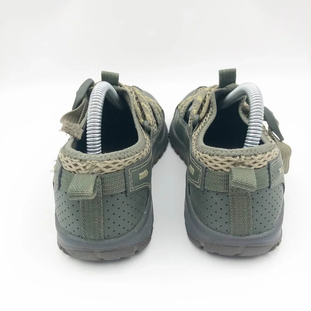 CHACO Odyssey Sport Hiking Olive Green Mesh Sandals Youth 4 Outdoor Activewear